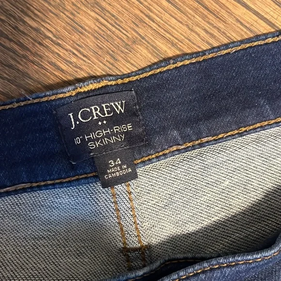 J. Crew Indigo High-Rise Skinny Jeans - Picture 3 of 4